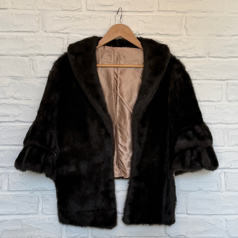 Vintage faux fur stole